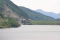 The Siriu Dam is an earthen dam on the Buzau River Royalty Free Stock Photo