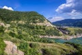 Siriu dam lake in Romania Royalty Free Stock Photo