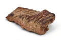 Sirloin Strip Steak ,isoloted on white Royalty Free Stock Photo