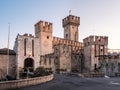 Sirmione Castle or Castello Scaligero or Rocca Scaligera Royalty Free Stock Photo
