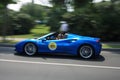 Sirmione/Italy - May 18, 2017: Ferrari tribute for Mille Miglia race Royalty Free Stock Photo