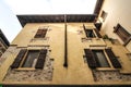 Sirmione, Italy - oct 2017: town of Sirmione, colorful street view, tourist destination in Lombardy region of Italy.Lago di Garda Royalty Free Stock Photo