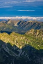 Siroka peak from Maly Ladovy stit at High Tatras during summer Royalty Free Stock Photo