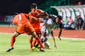 SISAKET THAILAND-MAY 28: Adul Lahso of Chonburi FC. (white)