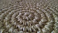 Beige sisal rug Decoration Royalty Free Stock Photo