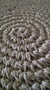 Beige sisal rug Decoration Royalty Free Stock Photo