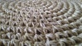 Beige sisal rug Decoration Royalty Free Stock Photo