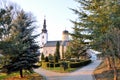 SISATOVAC - monastery and church in Fruska Gora - Serbia of the Royalty Free Stock Photo