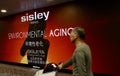 Sisley advertising billboard in Pudong airport,Shanghai, China