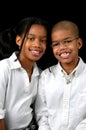 Sister and Brother Smiling Royalty Free Stock Photo