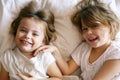 Sisters sharing moments of love. Royalty Free Stock Photo