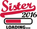 Sister 2016 Loading bar Royalty Free Stock Photo