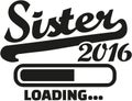 Sister 2016 Loading Royalty Free Stock Photo