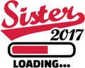 Sister 2017 is loading Royalty Free Stock Photo