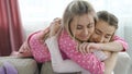 Sister love best friends hug closeness girls bff Royalty Free Stock Photo