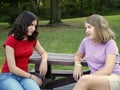 Sisterly discussion Royalty Free Stock Photo