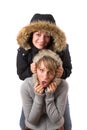 Sisterly fun Royalty Free Stock Photo