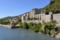 Sisteron on the banks of the Durance in France