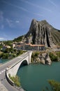 Sisteron bridge Royalty Free Stock Photo