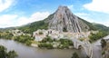 Sisteron river durance route napoleon france Royalty Free Stock Photo