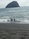 Sisters on the beach