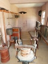 Shaker Sisters Dairy & Weave Shop antique interior dairy room Royalty Free Stock Photo