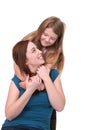 Sisters hugging Royalty Free Stock Photo