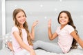 Sisters older or younger major factor in siblings having more positive emotions. Girls sisters spend pleasant time Royalty Free Stock Photo