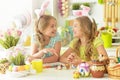 Sisters preparing for Easter in the kitchen