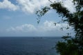 Sisters rocks view of from Erasmus Cove on the Caribean Island of Tobago Royalty Free Stock Photo