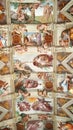 Sistine Chapel frescoes, Rome, Italy Royalty Free Stock Photo