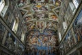 Sistine Chapel in Vatican museum Royalty Free Stock Photo