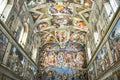 Sistine Chapel in Vatican museum Royalty Free Stock Photo