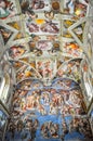 Sistine Chapel in Vatican museum Royalty Free Stock Photo