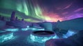 Sit back and relax in a hot tub made entirely of ice taking in the breathtaking colors and patterns of the Aurora