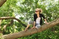 Sit on a branch Royalty Free Stock Photo