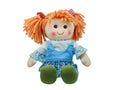 Sit and smiling cute rag doll isolated Royalty Free Stock Photo