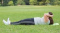 Sit ups Royalty Free Stock Photo