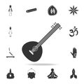 sitar icon. Detailed set of Indian Culture icons. Premium quality graphic design. One of the collection icons for websites, web de Royalty Free Stock Photo