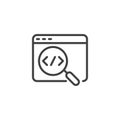 Site Audit line icon