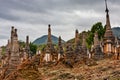 The Shwe Inn Dein Pagoda, Shan State, Myanmar Royalty Free Stock Photo