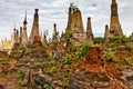 The Shwe Inn Dein Pagoda, Shan State, Myanmar Royalty Free Stock Photo