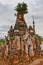 The Shwe Inn Dein Pagoda, Shan State, Myanmar Royalty Free Stock Photo