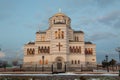 Site of Crimea, Saint Vladimir`s cathedral - symbol of Hersones in Sevastopol Royalty Free Stock Photo