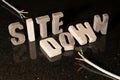Site down text when website is unavailable Royalty Free Stock Photo