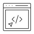 Site editor, web building Vector Icon which can easily modify or edit