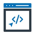 Site editor, web building Vector Icon which can easily modify or edit
