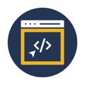 Site editor, web building Vector Icon which can easily modify or edit