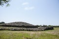 The site of Locmariaquer 4000 BC | the Table des Marchand Dolmen Royalty Free Stock Photo