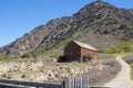 Site of old historic gold mining village in Kawarau Gorge in Central Otago, New Zealand